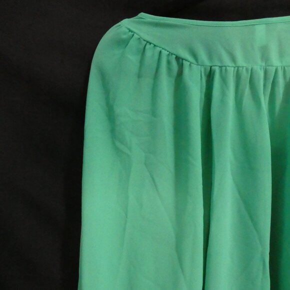H&M | size 8 | Green Sheer Long Sleeve Button-Up Blouse | NWOT - Picture 10 of 16